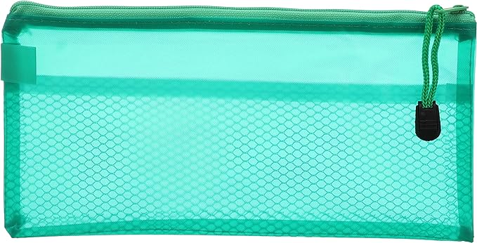 Fabric pencil case with zipper, 12x23 cm - B6 - 1Pcs
