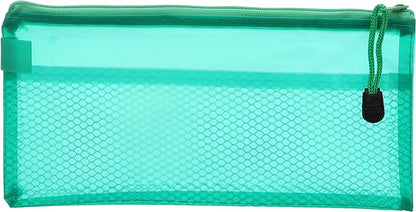 Fabric pencil case with zipper, 12x23 cm - B6 - 1Pcs