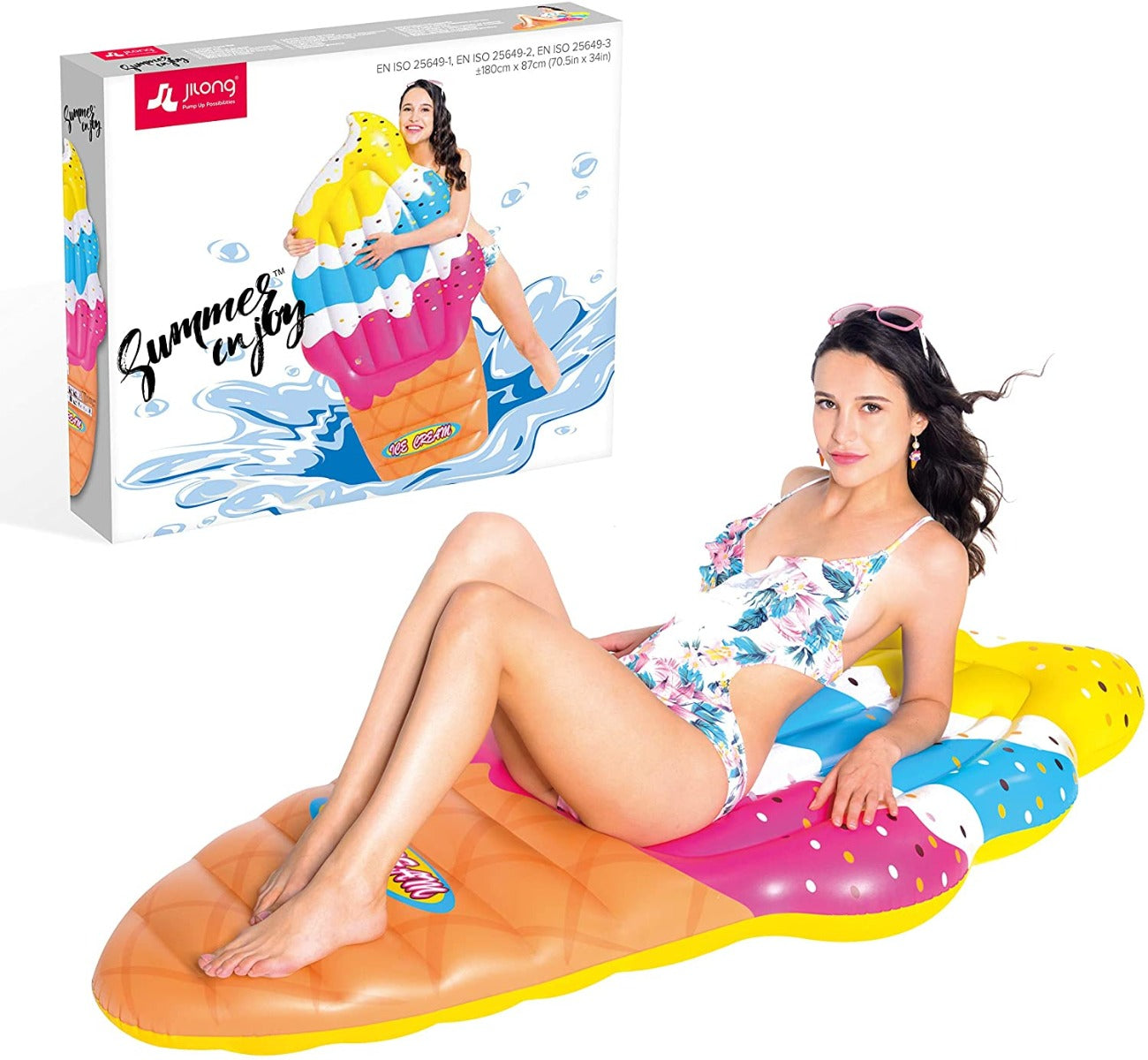 Jilong Jumbo Ice Cream Cone Mattress 180x87 cm No: 37424