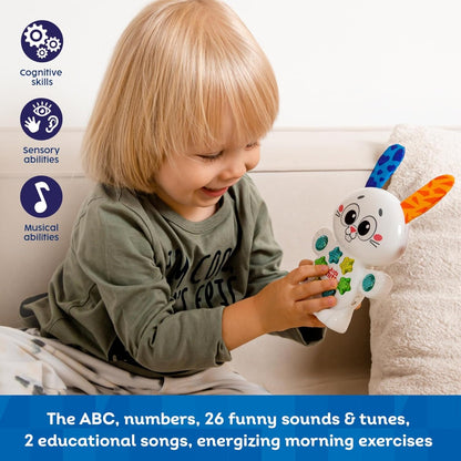 لعبة الأرنب الموسيقية للأطفال من عمر سنتين فما فوق