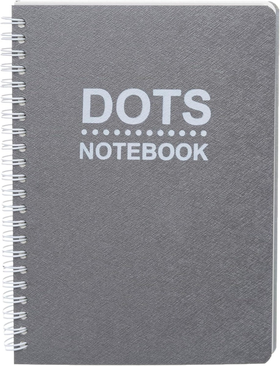 دفتر ياسين حلزوني، منقط، 14×20 سم، 100 ورقة، مقاس A5 - رقم: 1280