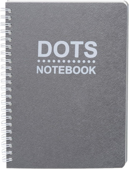 دفتر ياسين حلزوني، منقط، 14×20 سم، 100 ورقة، مقاس A5 - رقم: 1280