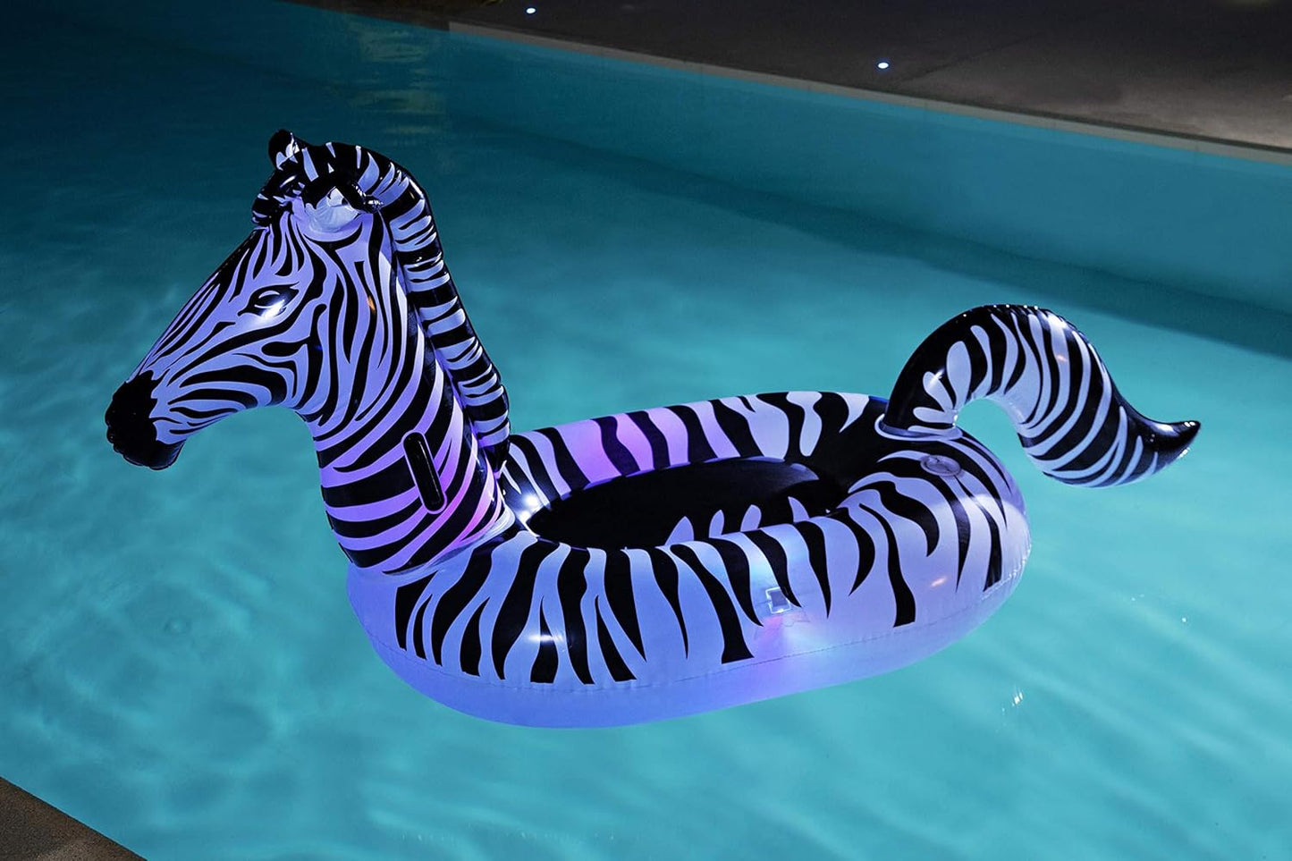 Bestway H2OGO! Zebra Lights 'n Stripes LED Ride-On 2.54m×1.42m