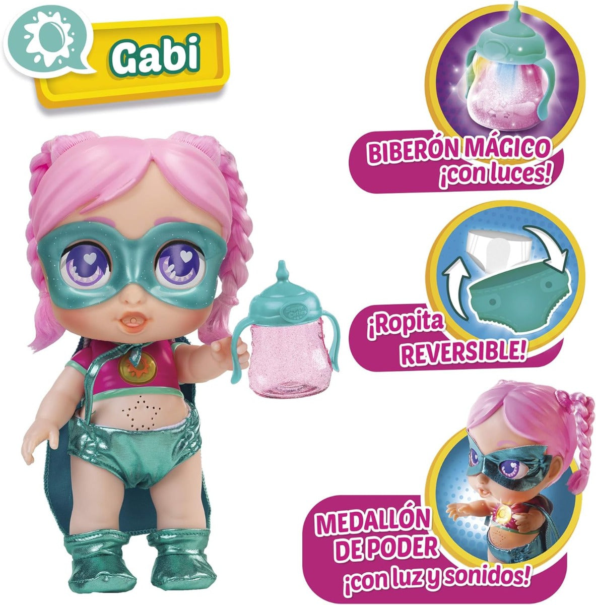 دمية غابي جليتزي كول فائقة الجمال، ميدالية مضيئة - رقم المنتج: SC063A3