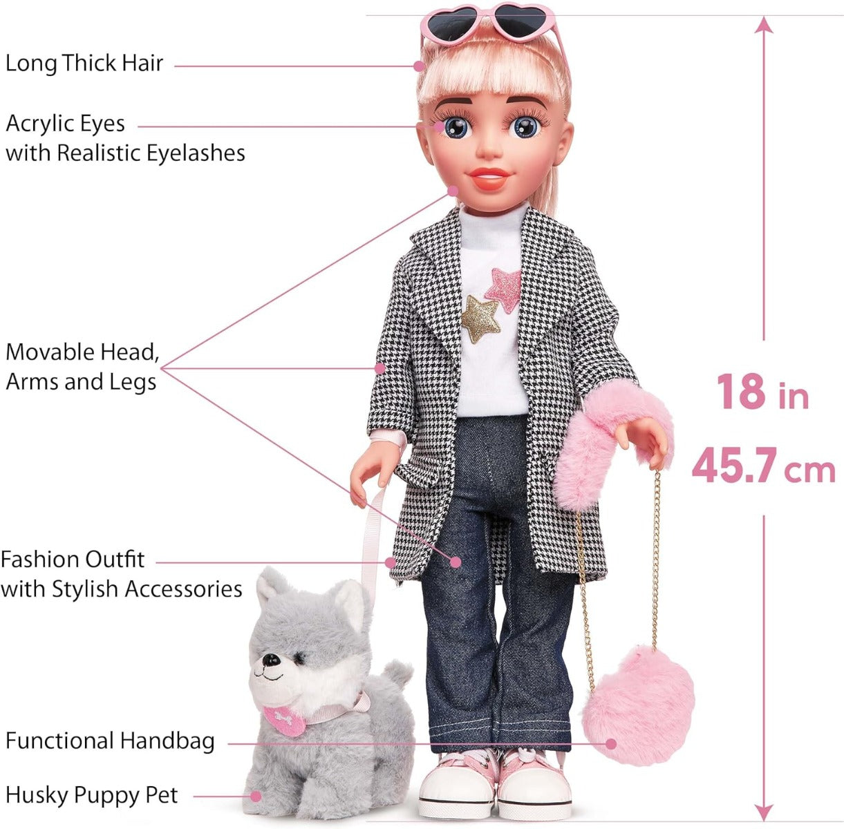 Kids Hits Beauty Star Fashion Doll Girl boy toys, girl toys - 46cm