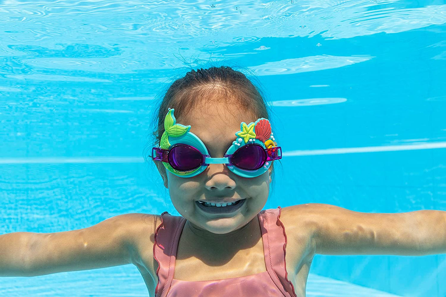 Bestway Kids Swimming Goggles, UV Protection - 1pcs - No:21080