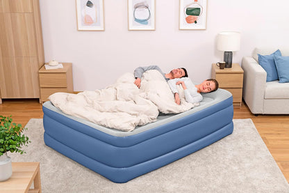 Bestway Tritech Airbed Queen Inflatable Mattress Built-in AC Pump 2.03m x 1.52m x 61cm - No:67690
