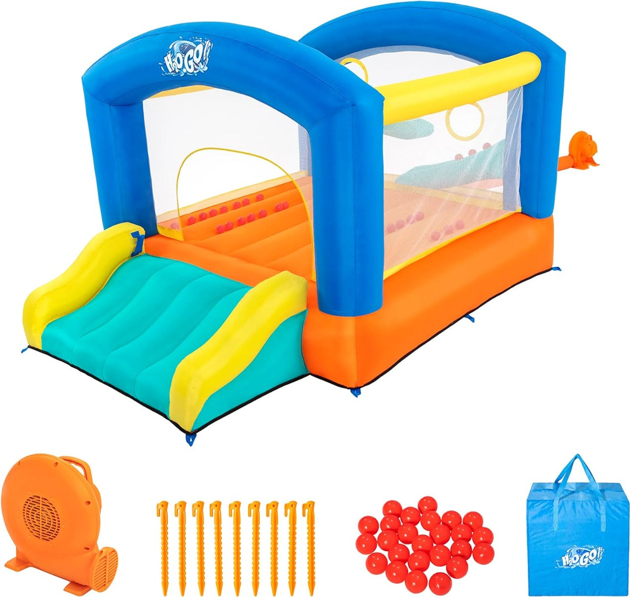 Bestway H2OGO Leap & Play Bouncy with Continuous Blower 289x213x173 cm - No:53427
