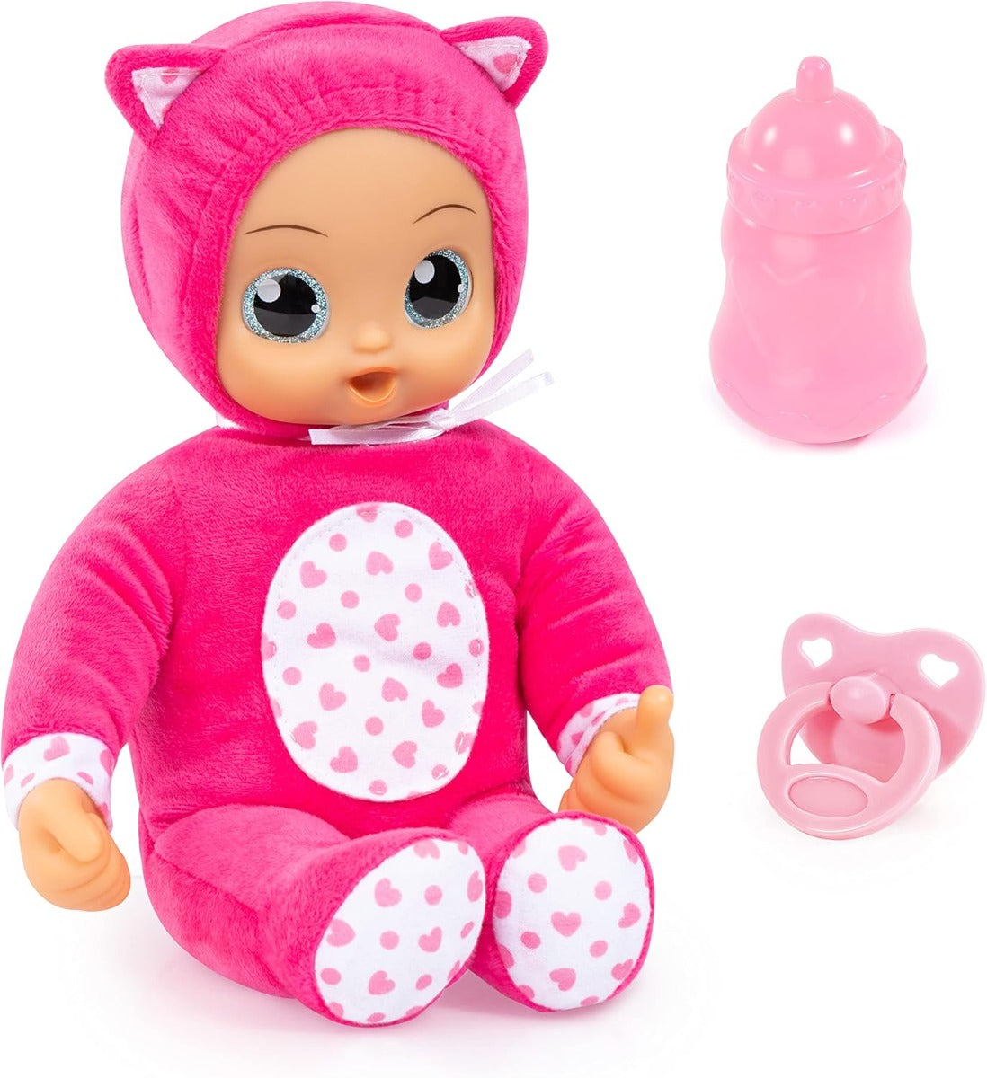 Bayer Design Baby doll I Baby Angels with sound, soft body, big eyes, 30 cm - No:93028AD