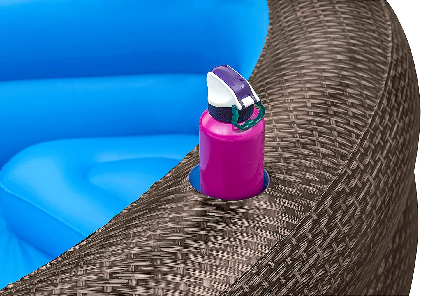 Bestway TruPrint inflatable  Wicker Family Pool 231*178*53cm - No:54426