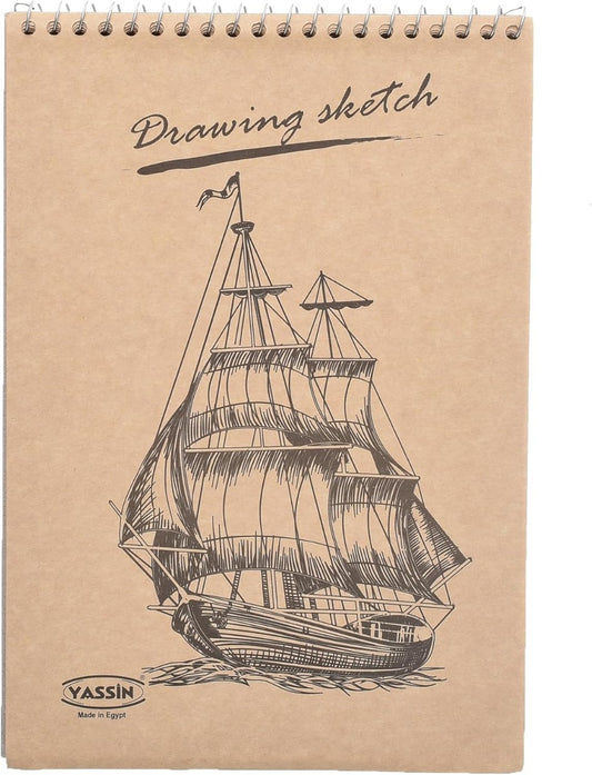 Yassin Craft Sketchbook, 40 Sheets B5 Wire-Bound 120gsm