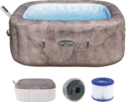 حوض استحمام ساخن قابل للنفخ من بيست واي لاي-زي-سبا روم، موفر للطاقة، مزود بنظام نفاث ذكي، أبعاده 180 سم × 180 سم × 71 سم، مع تحكم عبر تطبيق، يتسع لـ 4-6 أشخاص - رقم المنتج: 6001K