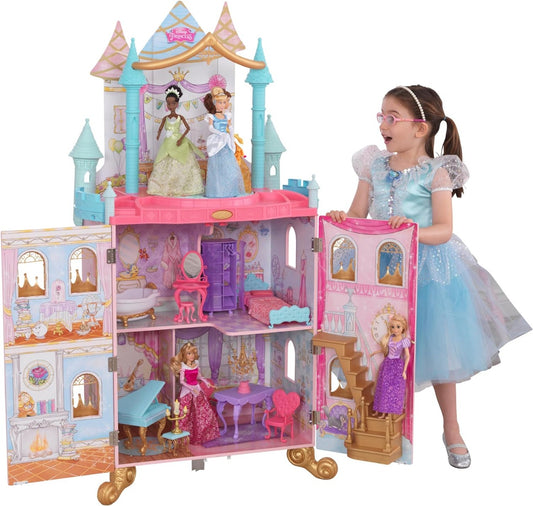 KidKraft Disney Princess Dance & Dream Castle Dollhouse Wooden Playset - No: 10276