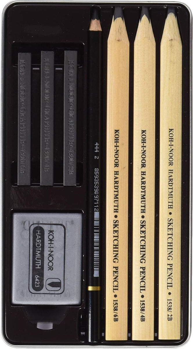 Koh-i-Noor:Set of 8 Professional Sketching Tin - No:8892008001PL