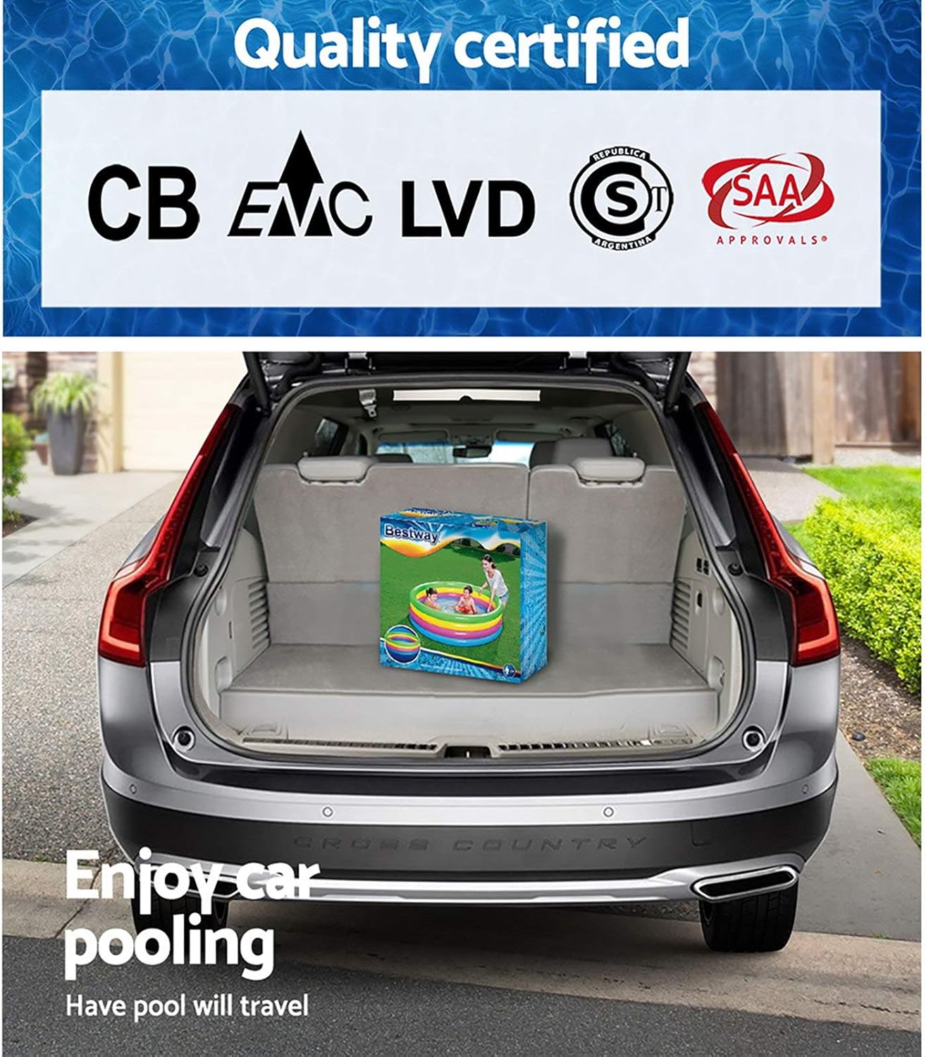 Bestway Inflatable Swimming Pool For Kids 1.57m x h46cm play pool - No:51117