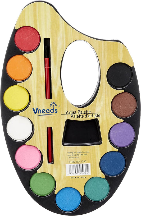 Vneeds Artist Palette Small 12 Colors - No: 1223