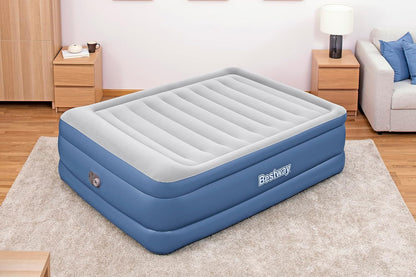 Bestway Tritech Airbed Queen Size Mattress  Built-in AC Pump 2.03m x 1.52m x 56cm  - No:67614