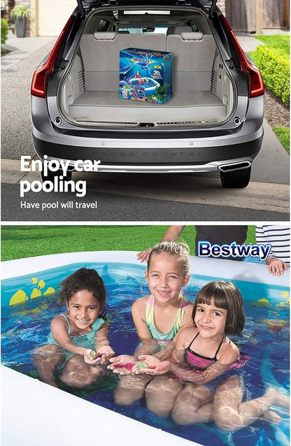 Bestway Under sea adventure children's rectangle swimming pool 262 x 175x 51  -No:54177