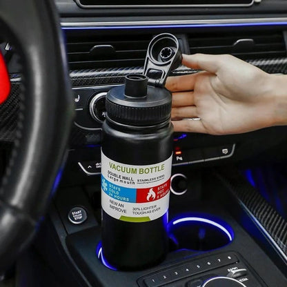 800ml Vacuum Insulated Stainless Steel Thermal Bottle, Leakproof, BPA Free, Hot/Cold Sports Water Bottle for Coffee, Tea, Travel