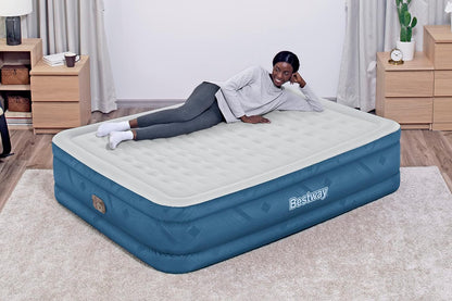 Bestway Luxury Queen AirBed Complete with Built in AC Pump 203x152x46 - No:69075