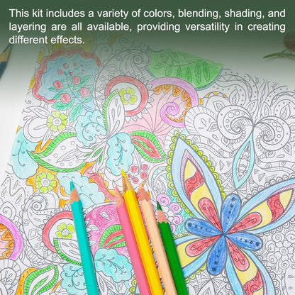 M&G Chenguang Colored Pencils Set, 72pcs Drawing Color Pencil Water Soluble Art Supplies - No:AWP343B3