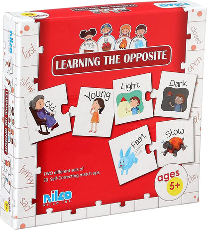 بطاقات نيلكو التعليمية - تعلم الأضداد - 40 بطاقة - رقم: 20276