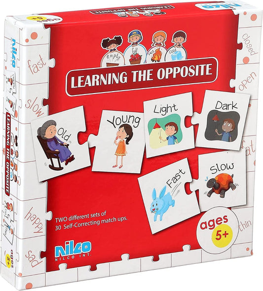 بطاقات نيلكو التعليمية - تعلم الأضداد - 40 بطاقة - رقم: 20276