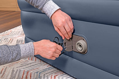 Bestway TriTech Double Queen Air Bed with Integrated Electric Pump 203 x 152 x 51 cm - No:6713I