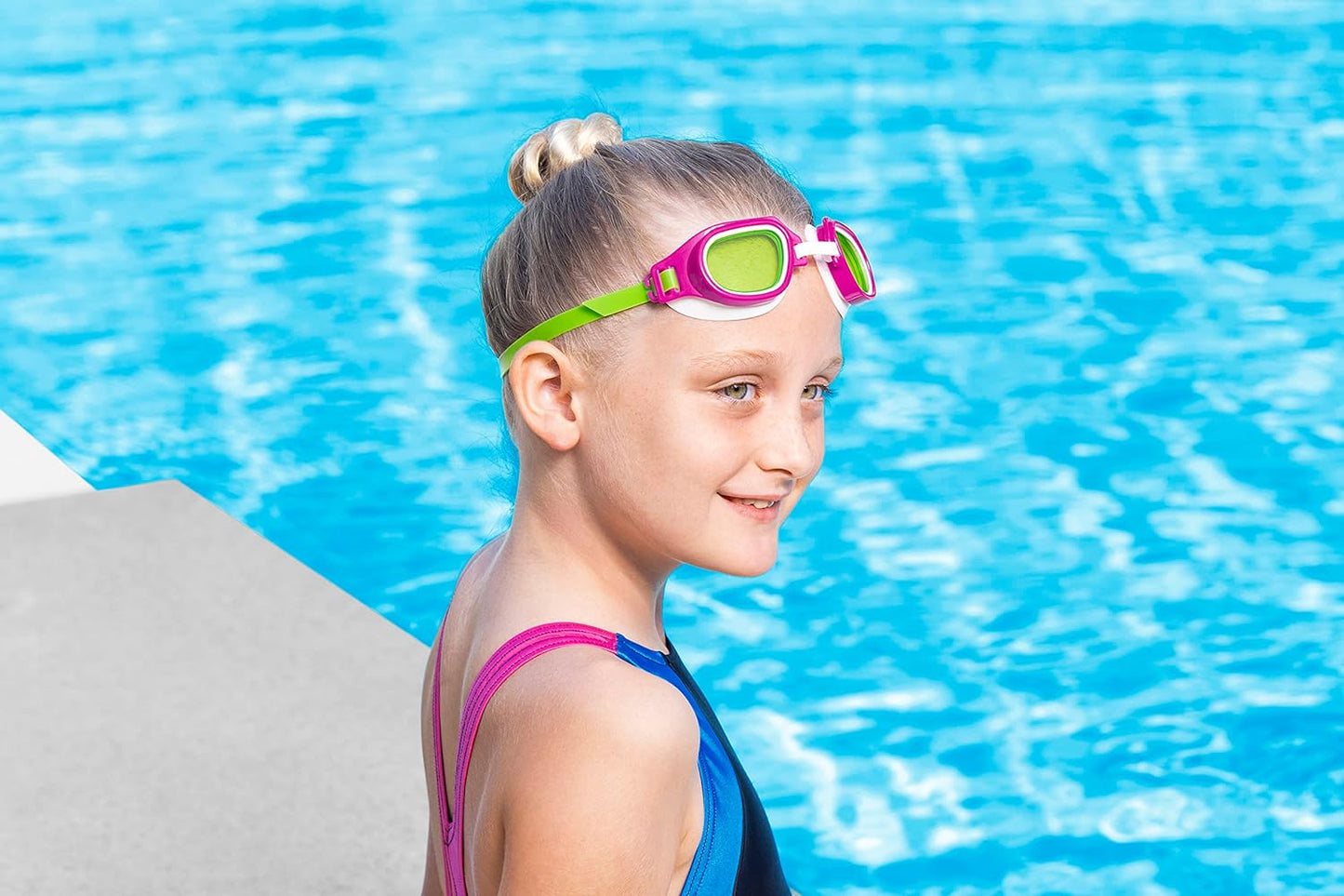 Bestway Swimming goggles for kids and juniors impact-resistant and uv protective lenses - No:21003
