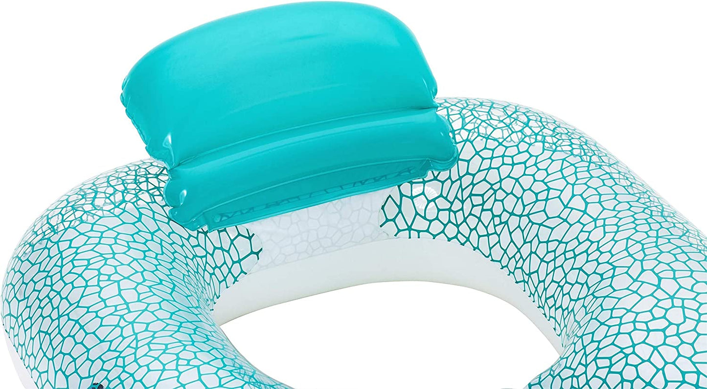 Bestway Inflatable Float with Inflatable Pillow 102 x 94cm - No:43097