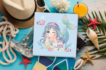 DIAMOND DOTZ Original 5D Dots Box Mermaid Sea Starlett Creative 1492 Diamond 22cm x 22cm - No:DBX077