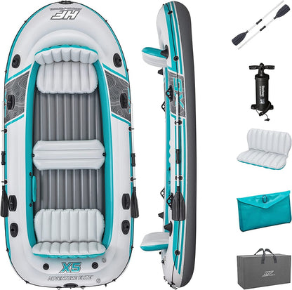 Bestway Inflatable Pontoon 5 Seater Elite X5 Raft Set 364*166 cm - No:65159