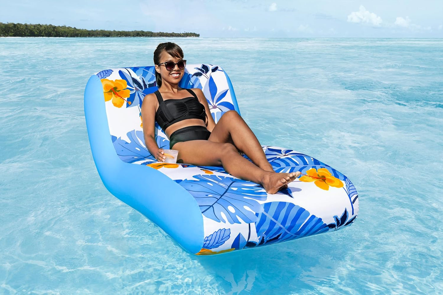 Bestway Blissful Drifter Luxury Fabric-Covered Lounge 1.76m x 1.07m