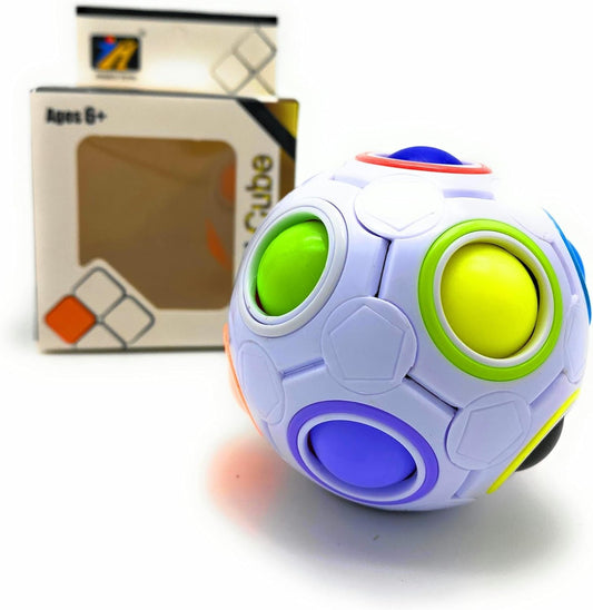 مكعب أحجية قوس قزح من سبيد ماجيك، مقاس 2.5 بوصة، 12 فتحة - ألوان متنوعة