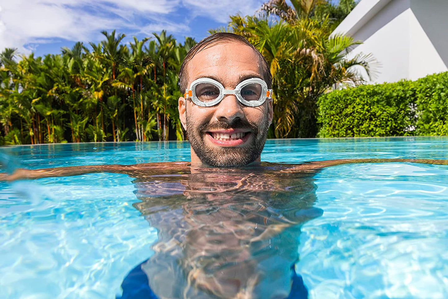 Bestway Swim Goggles for Adults, Anti Fog, UV Protection - 1pcs - No:21097