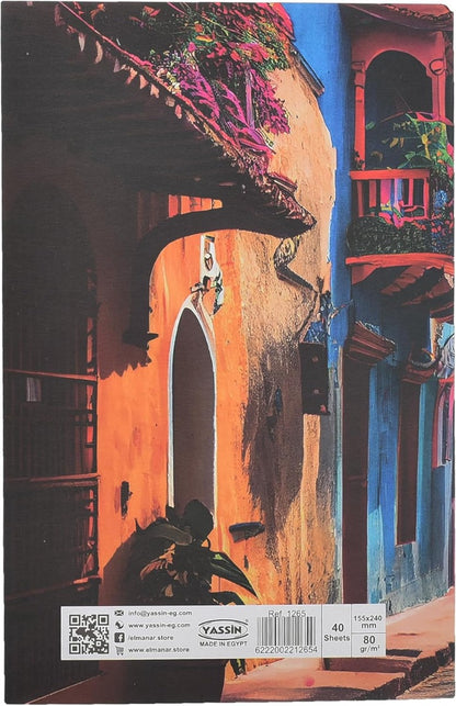 دفتر ياسين، 40 ورقة، 15×24 سم، لتدوين الملاحظات والواجبات المدرسية بشكل منظم 