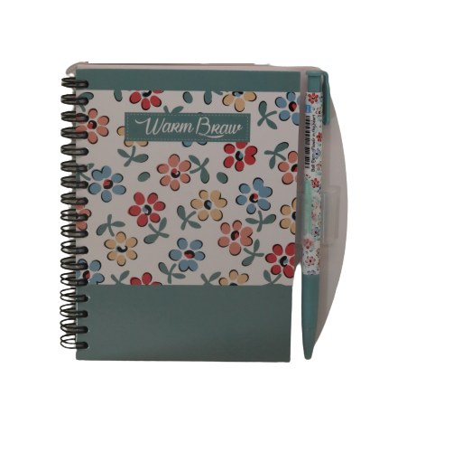 Yassin Warm Braw Notebook With Pen - A6 - No:82772C