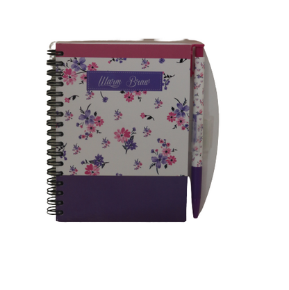 Yassin Warm Braw Notebook with Pen A6 (82774C)