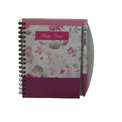 Yassin Warm Braw Notebook with Pen A6 (82774C)