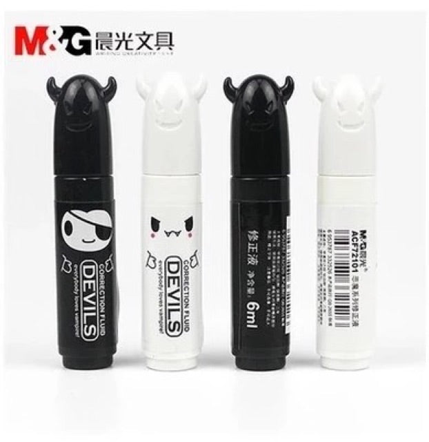 M&G Chenguang White Correction Fluid Steel Head 6ml - 1pcs - No:ACF72101