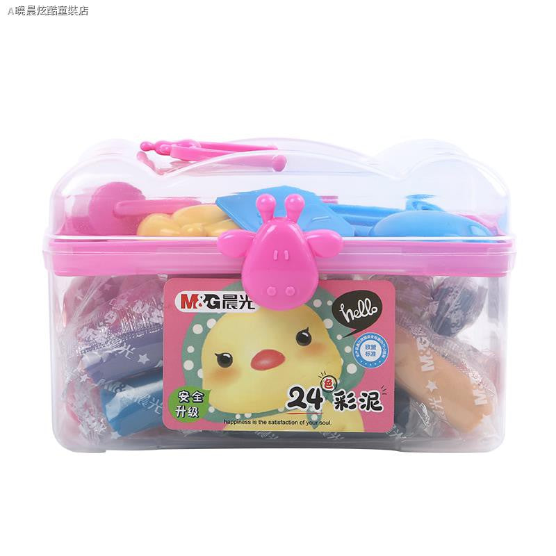 طين ملون غير سام من إم آند جي تشنغوانغ، 24 لونًا، طين خفيف للغاية من كوالالمبور - رقم المنتج: AKE04066