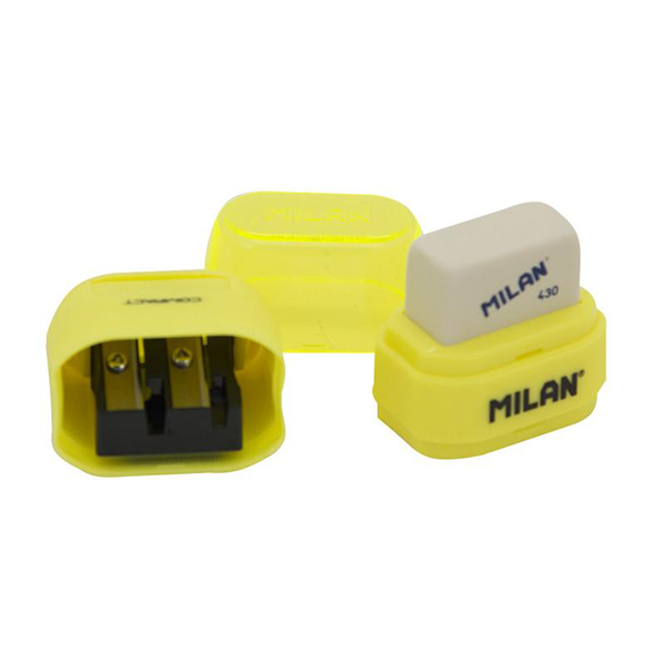 مبراة ميلان المدمجة + ممحاة - رقم: 430 