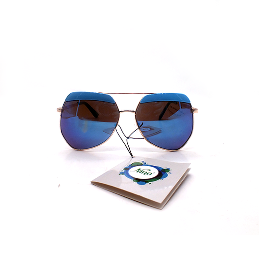 Golden Metal Frame Sunglasses Unisex + Cover IFS16-90-79-1