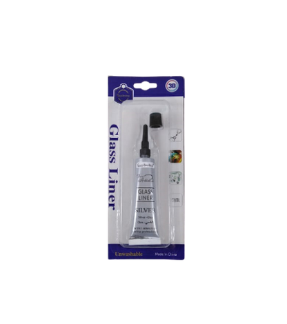 KeepSmiling Artist Glass Liner , Silver , 21ml - No:7921#