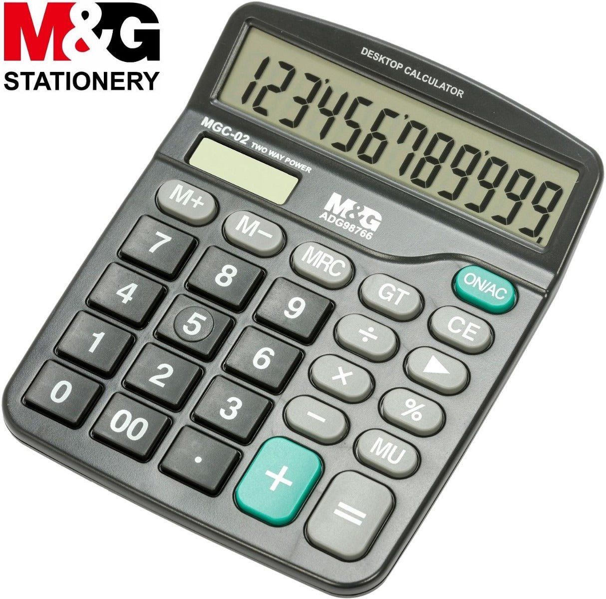 M&G Economic Desktop Calculator - Dual Power - 12 Digits - No:98766