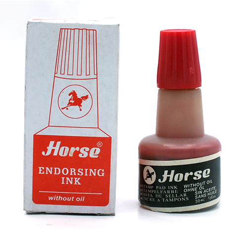 Horse Stamp Red Ink - view 2