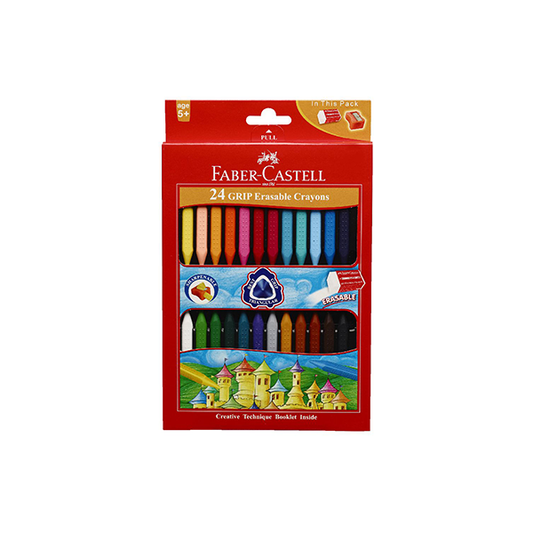مجموعة فابر-كاستل من 24 قلم تلوين قابل للمسح