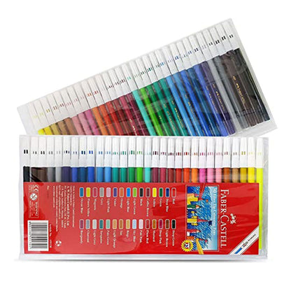 مجموعة أقلام فابر كاستل سكتش ذات الرؤوس الليفية، 30 لونًا - رقم: 155130