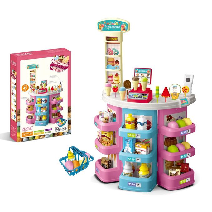 مجموعة ألعاب سوق الحلويات للأطفال - 45 قطعة - رقم: 922-06C