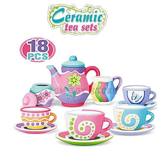 Ceramic Tea Set 18 Pcs  No.868-E36